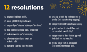 12 healthy resolutions for the new year