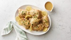 Chicken on a platter