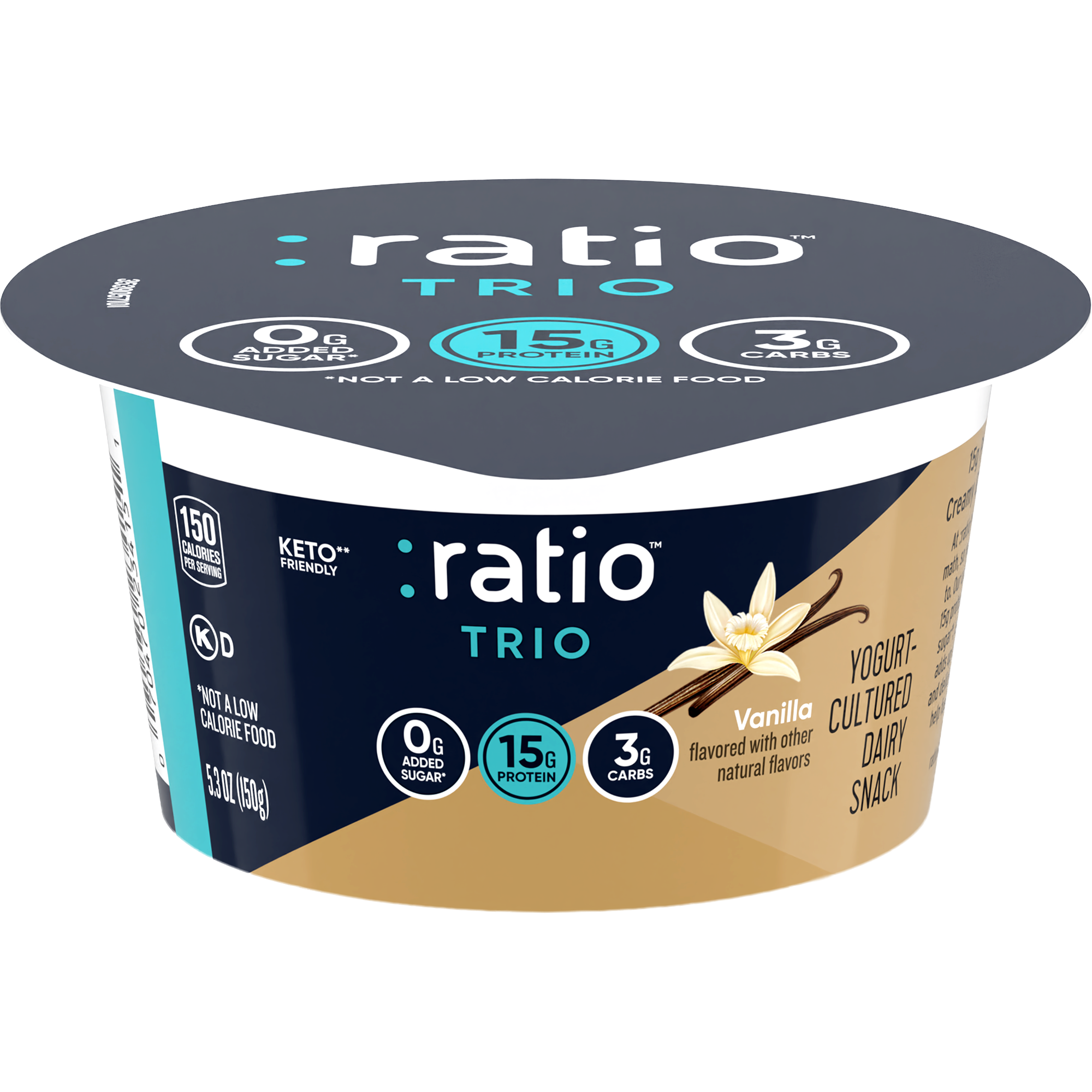 Trio Vanilla Yogurt-Cultured Dairy Snack
