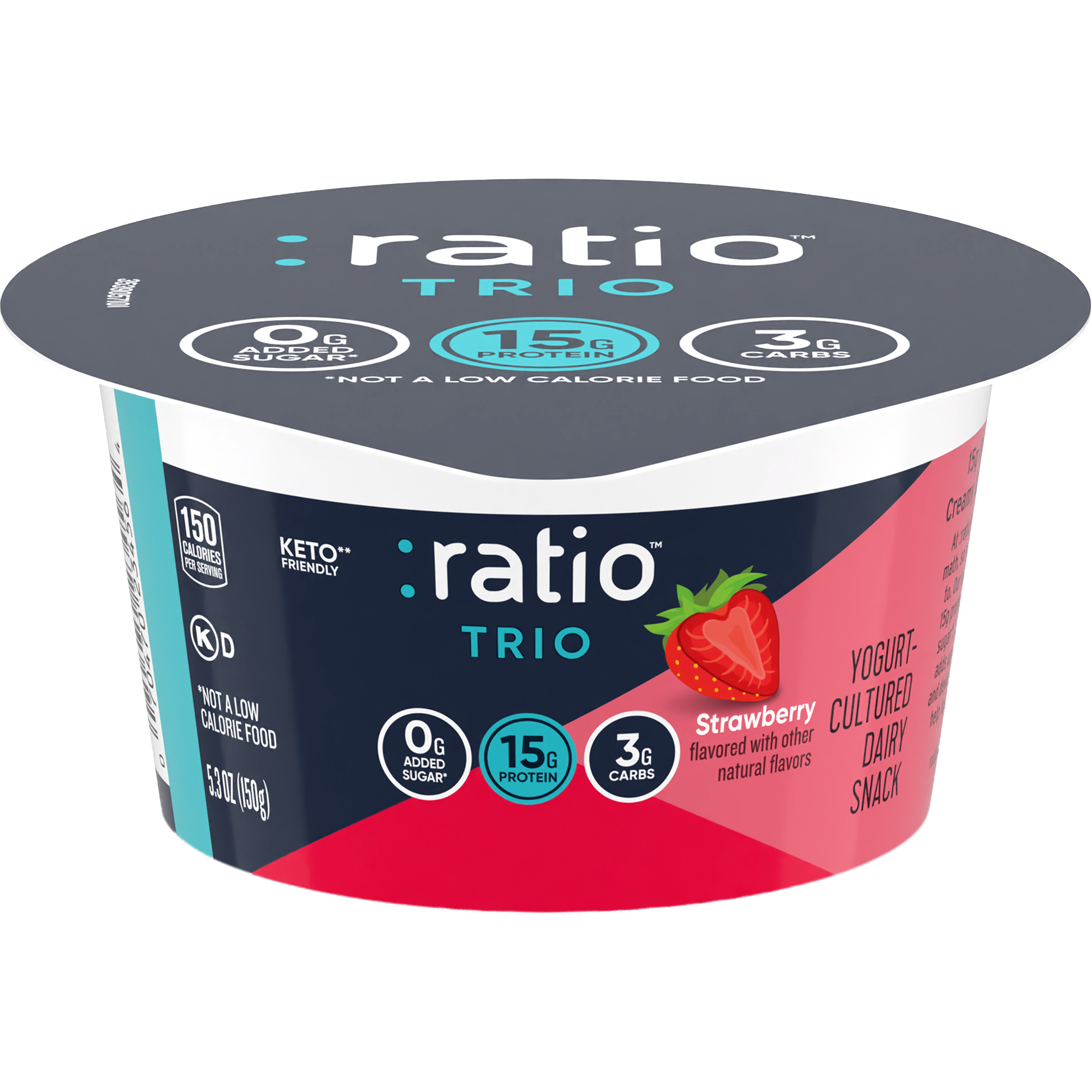 Trio Strawberry Yogurt-Cultured Dairy Snack