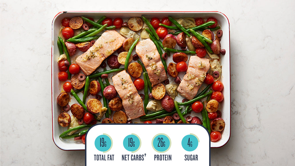 Sheet-Pan Salmon Niçoise