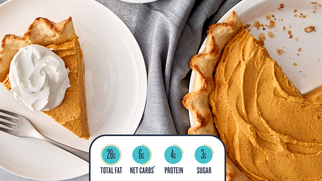 Keto*-Friendly Pumpkin-Cream Cheese Pie