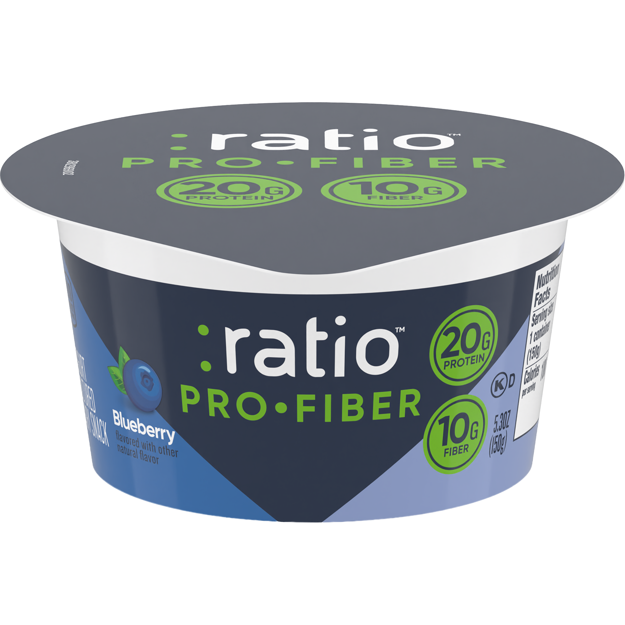 Pro-Fiber Blueberry Yogurt Cultured Dairy Snack