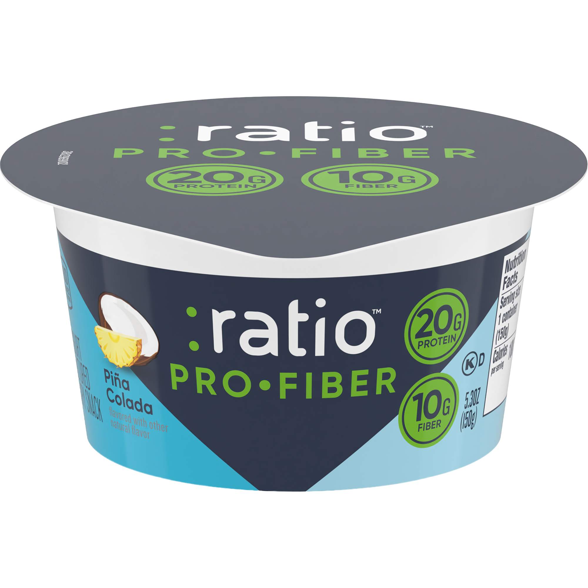 Pro-Fiber Piña Colada Yogurt Cultured Dairy Snack