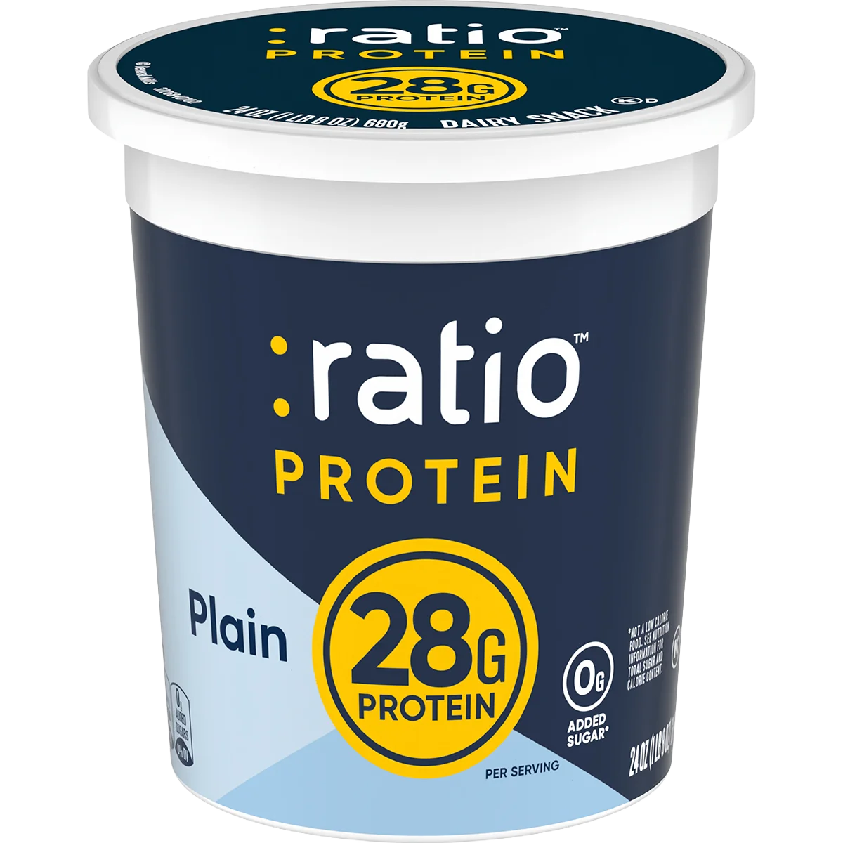 :ratio Plain High Protein Dairy Snack 24oz Tub